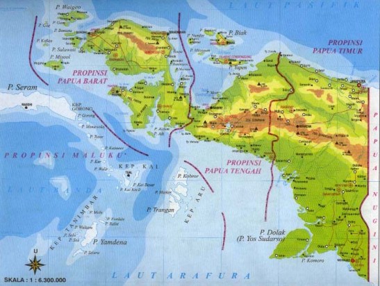 Image result for peta papua lengkap terbaru